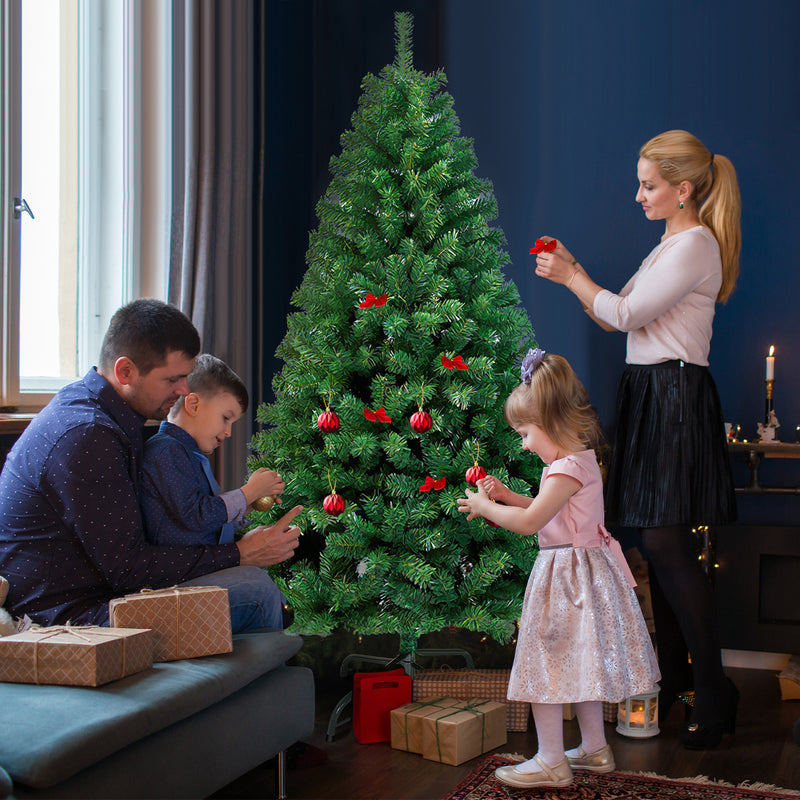 Sonnewelt Christbaum Künstlicher Weihnachtsbaum Grün/Weiß