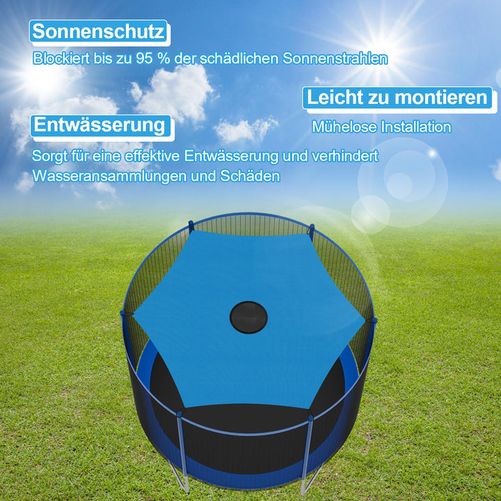 Sonnewelt Trampolin Abdeckung Sonnenschutz Ø 244cm Ø 306cm