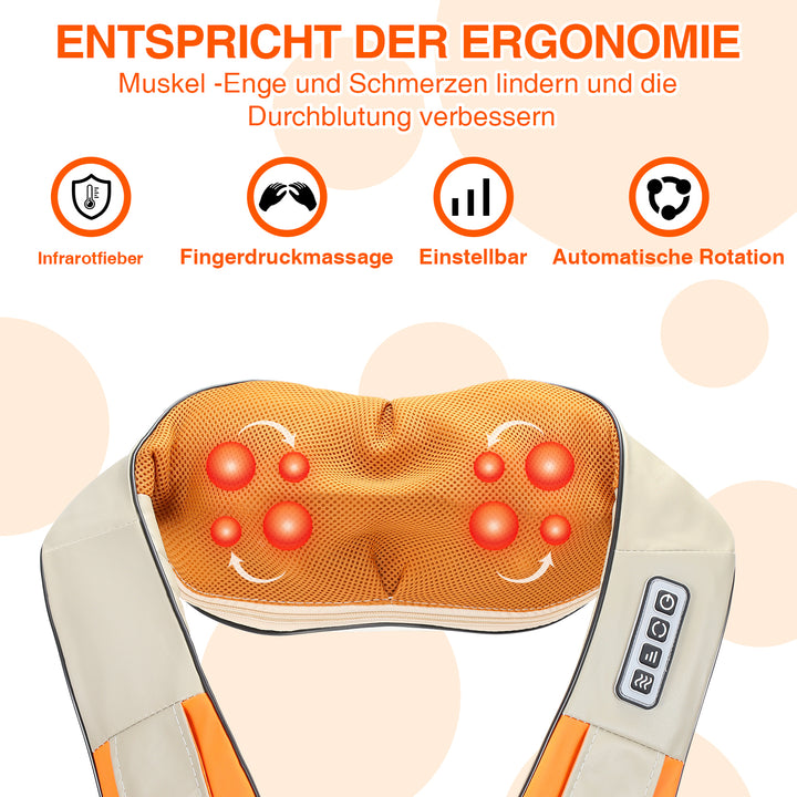 Sonnewelt Shiatsu Massage Neck Massager Car Electric