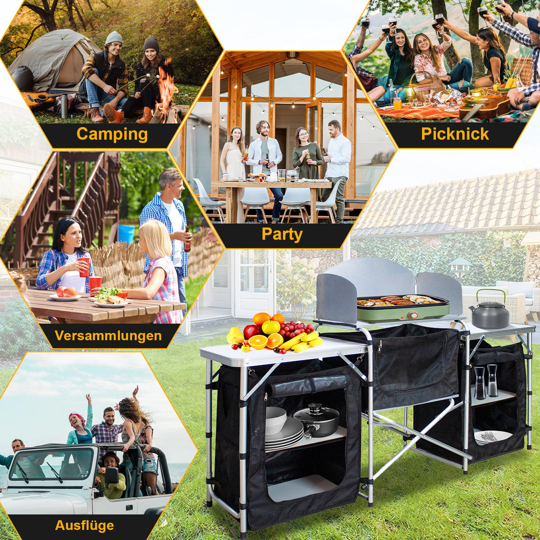 Sonnewelt Campingküche Alu 5 Fächer