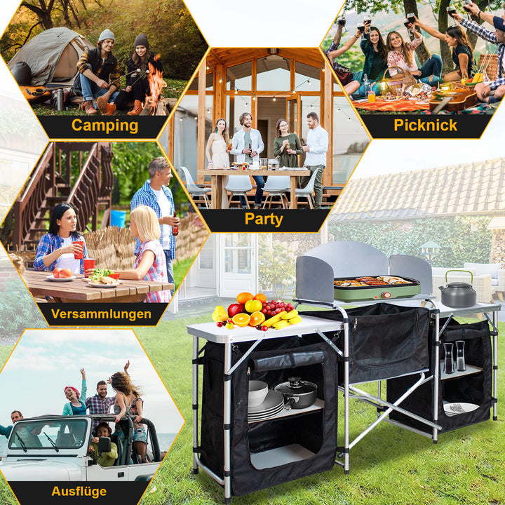 Sonnewelt Campingküche Alu 5 Fächer