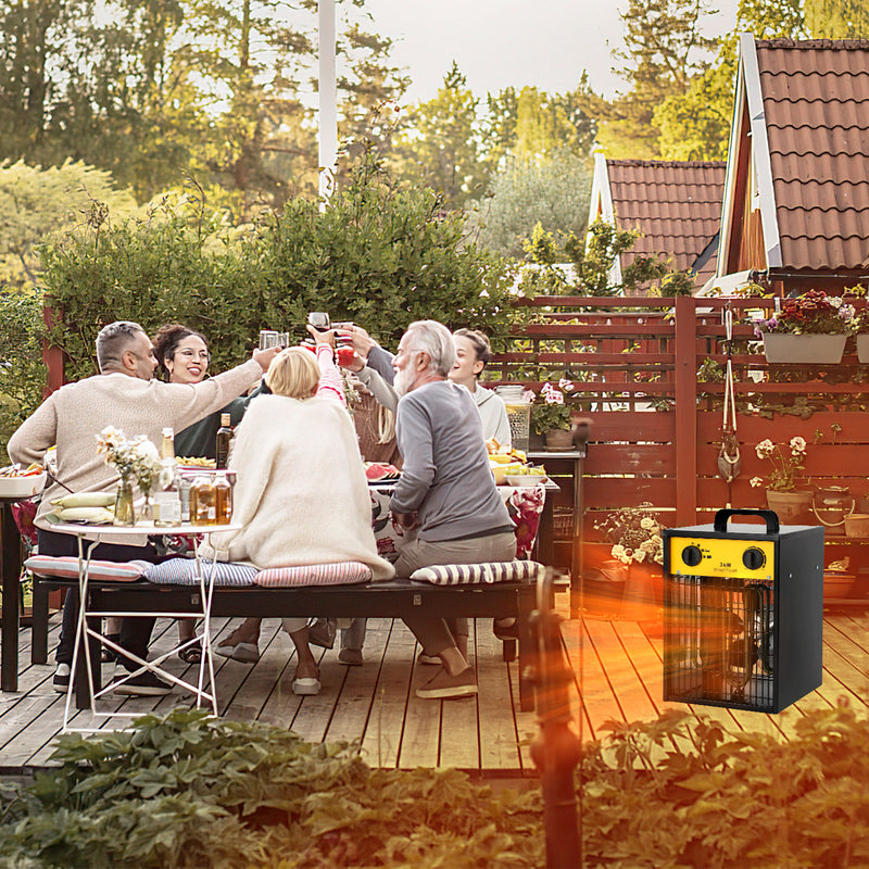 Sonnewelt 3KW Elektroheizer Heizlüfter mit integriertem Thermostat