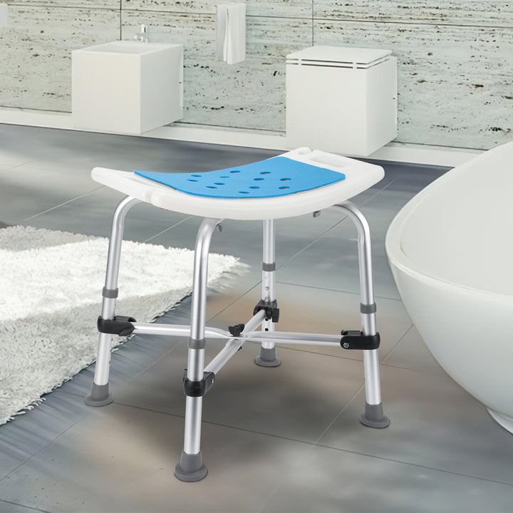 Sonnewelt shower stool shower chair with double reinforced crossbar