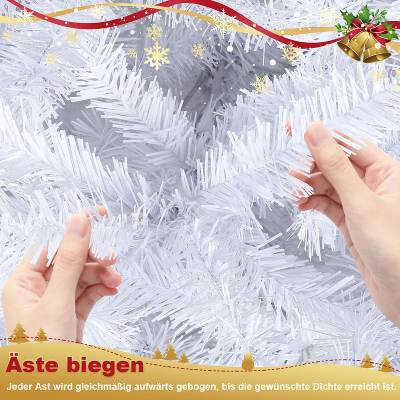 Sonnewelt Christbaum Künstlicher Weihnachtsbaum Grün/Weiß
