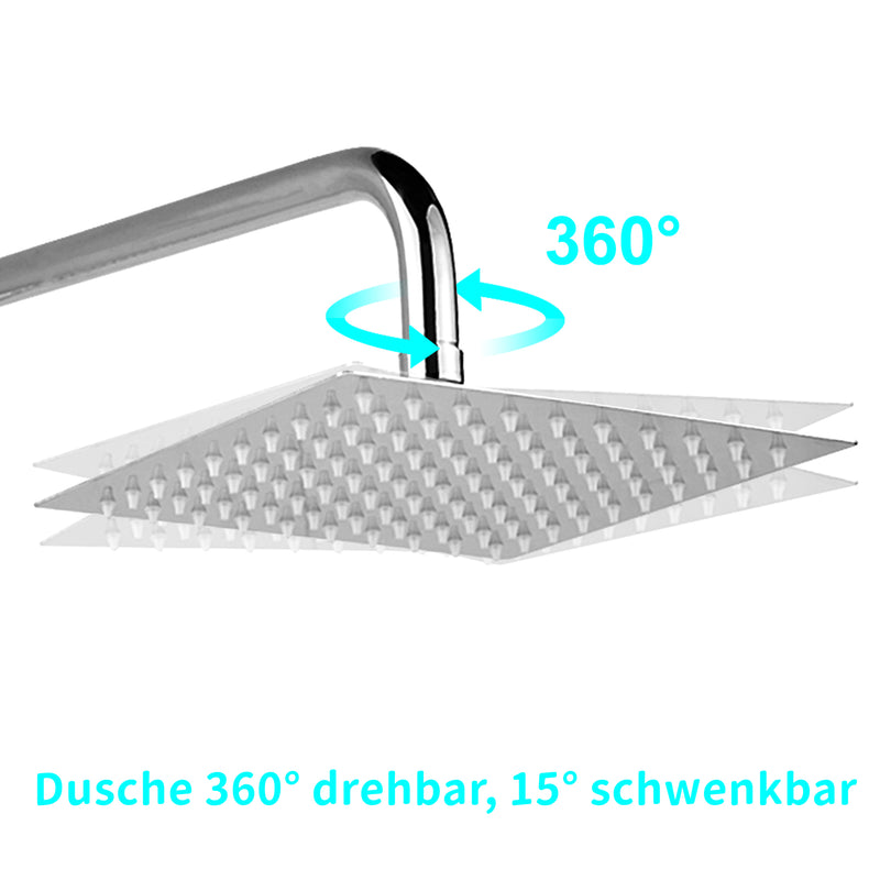 Sonnewelt  Regendusche Duschkopf Edelstahl 304