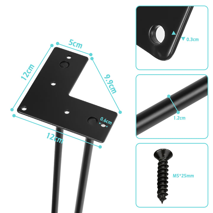 Sonnewelt Hairpin Legs table legs metal black