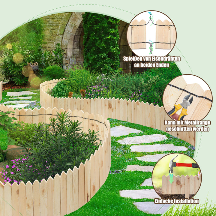 Sonnewelt Rasenkante Beeteinfassung Gartenzaun Holz