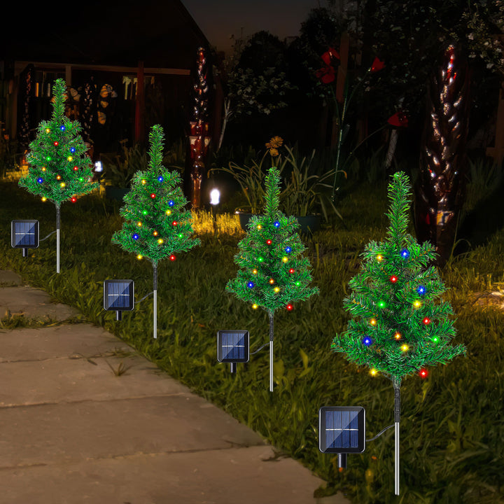Sonnewelt LED Solar Christmas Tree Christmas Decoration 4/8 PCS