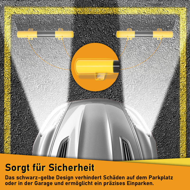 Sonnewelt 2X Radstopper aus Stahl Garagenstopper 60cm