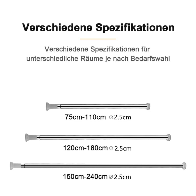 Sonnewelt Teleskopstange Duschstange 70-260cm