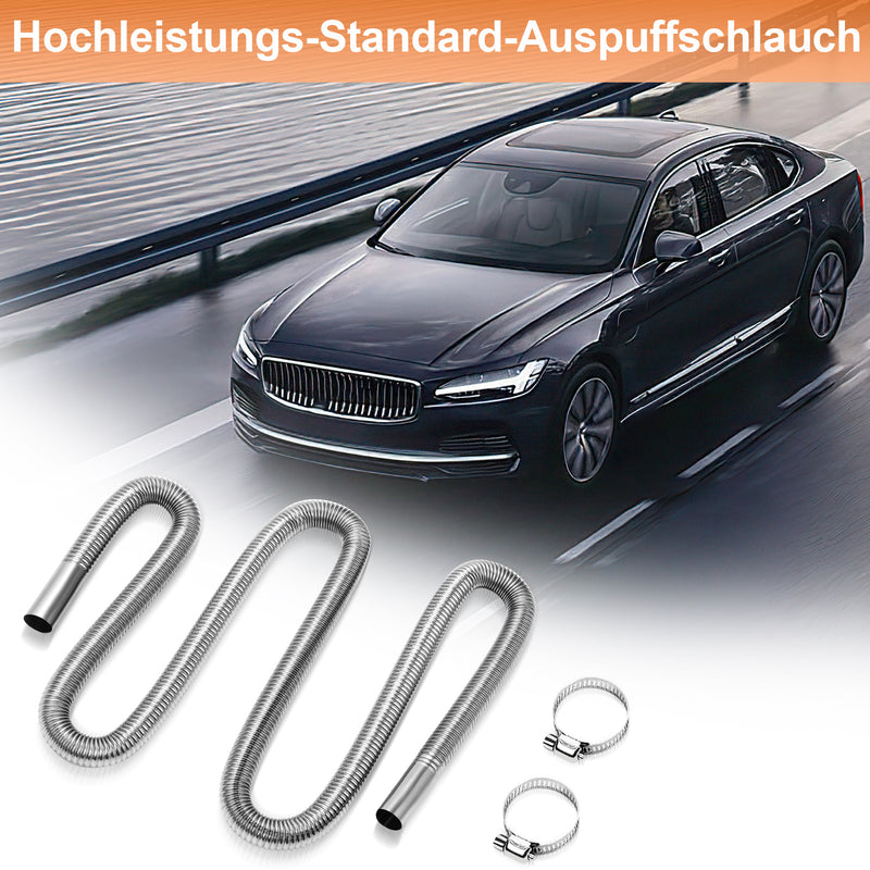 Sonnewelt Abgasschlauch Auto Edelstahl Schalldämpfer