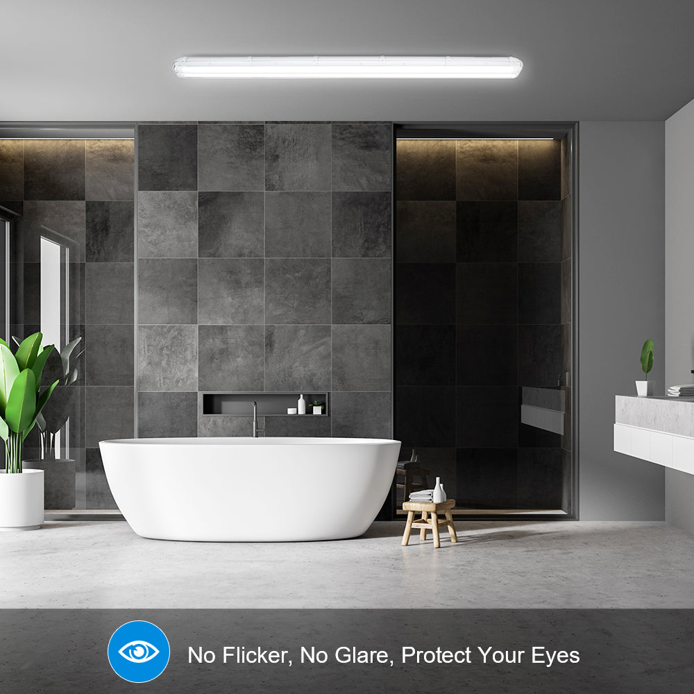 Sonnewelt LED Feuchtraumleuchte Doppelt T8 Kaltweiß 18W/24W