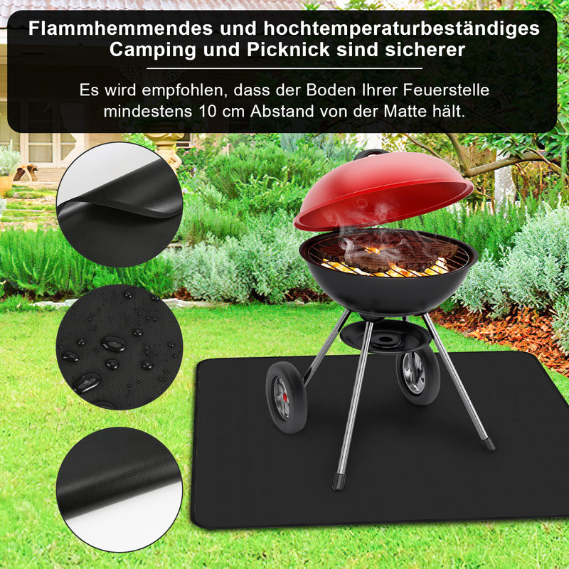 Sonnewelt Grillmatte BBQ Matte Silikonglasfaser