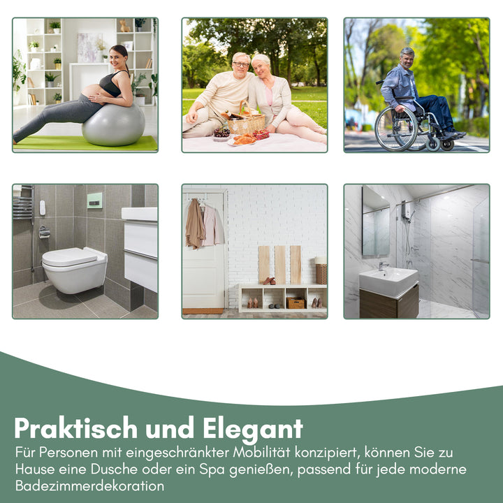 Sonnewelt Duschklappsitz Duschhocker Wandmontage
