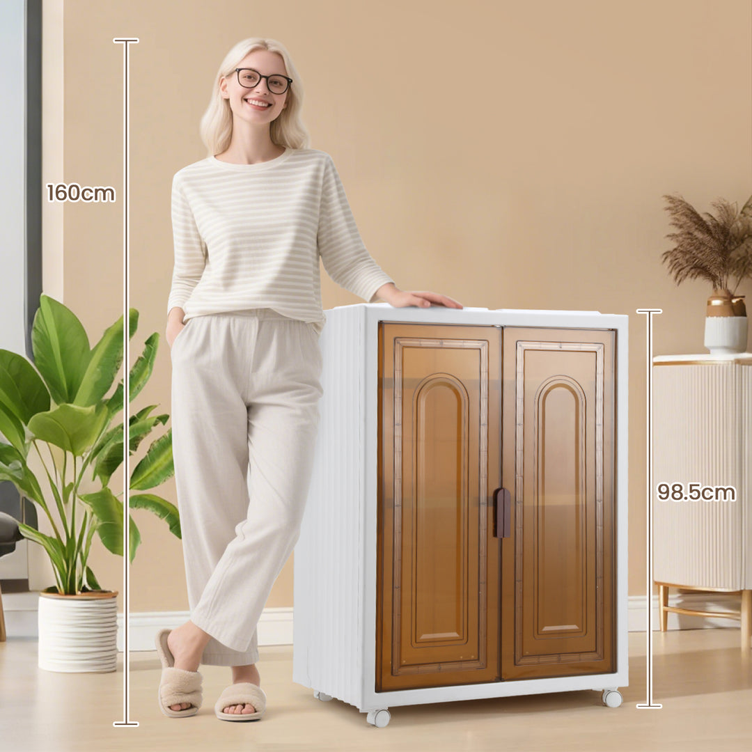 Sonnewelt Aufbewahrungsbox mit Türen & Rädern