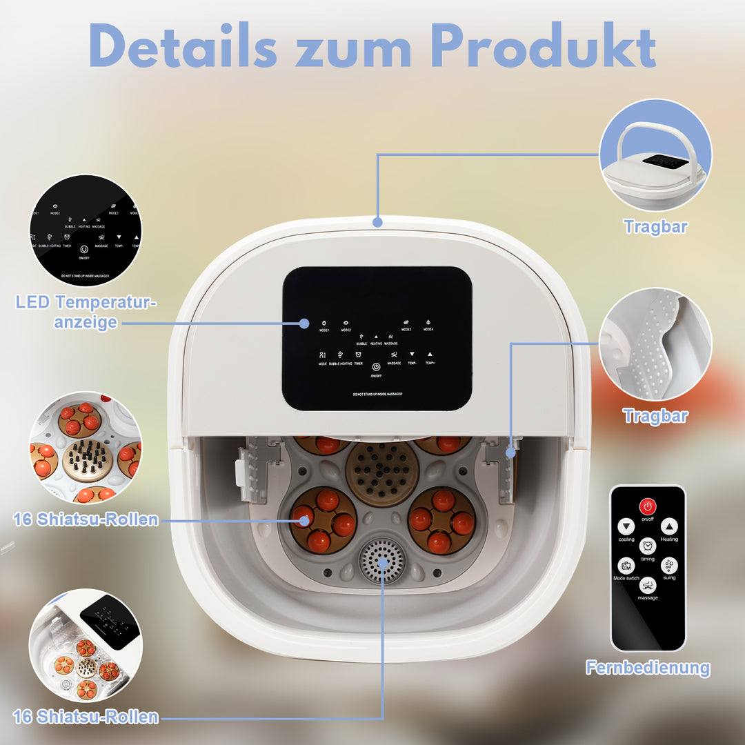 Sonnewelt Fußmassagegerät elektrisch Wärme Klappbare