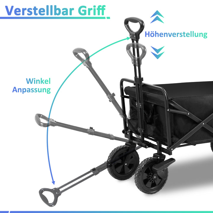 Sonnewelt handcart foldable transport cart 100kg load capacity