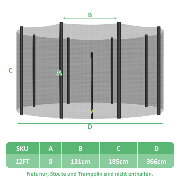 Sonnewelt Trampolin Sicherheitsnetz Ersatzteile
