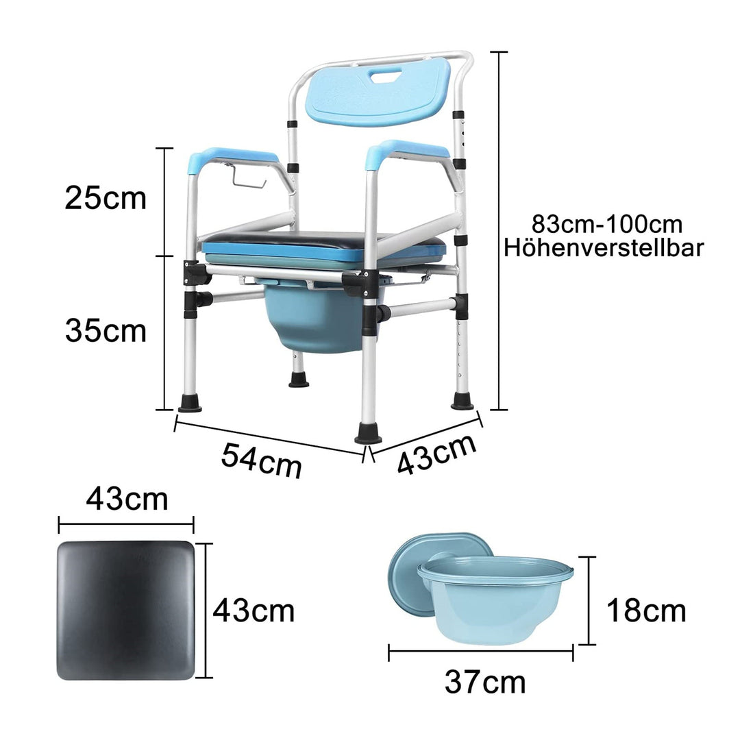 Sonnewelt Toilet Chair Height Adjustable incl. Toilet Chair