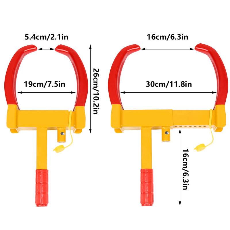 Sonnewelt wheel clamp immobilizer with 3 keys