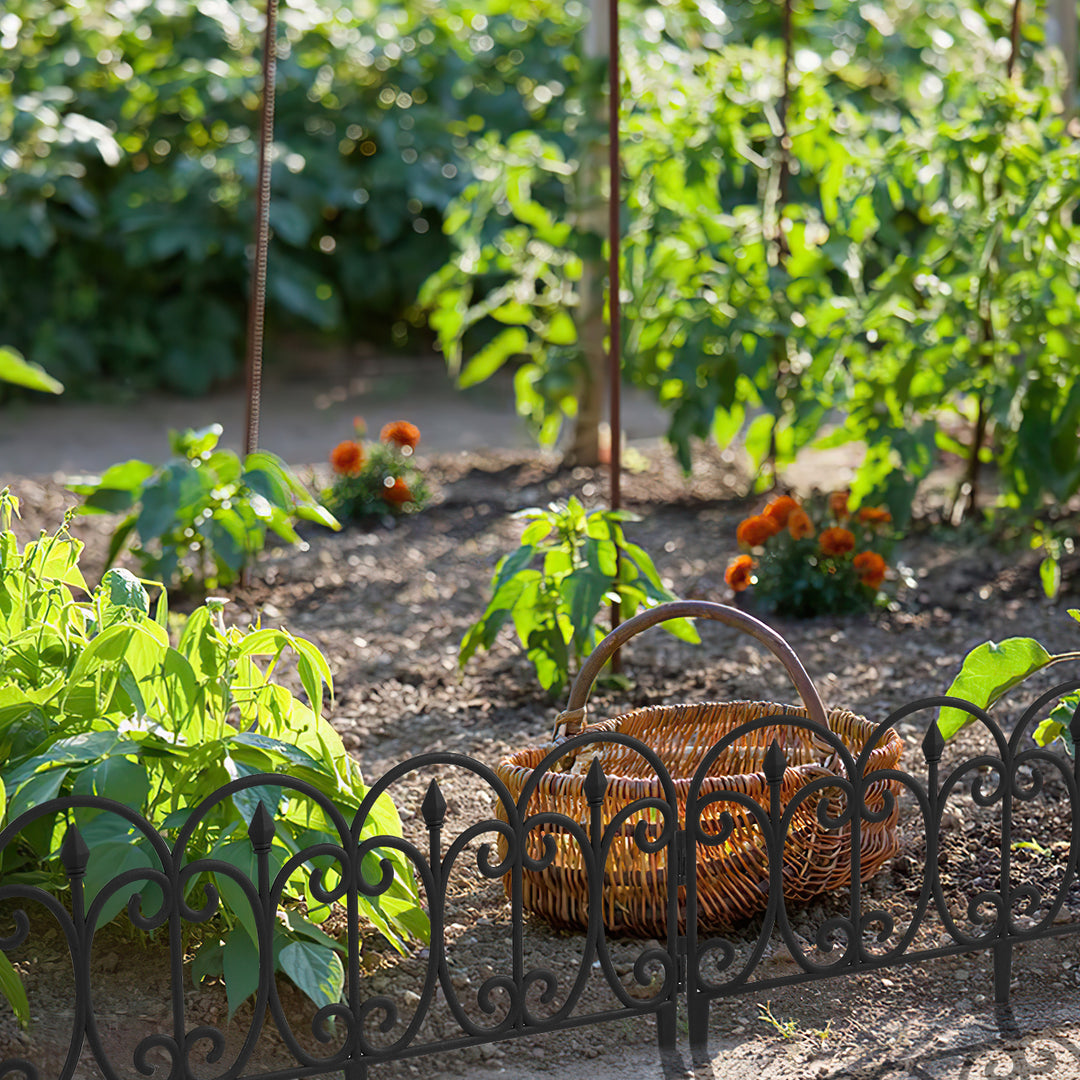 Sonnewelt 5 tlg Beetzaun Beetumrandung Kunststoff