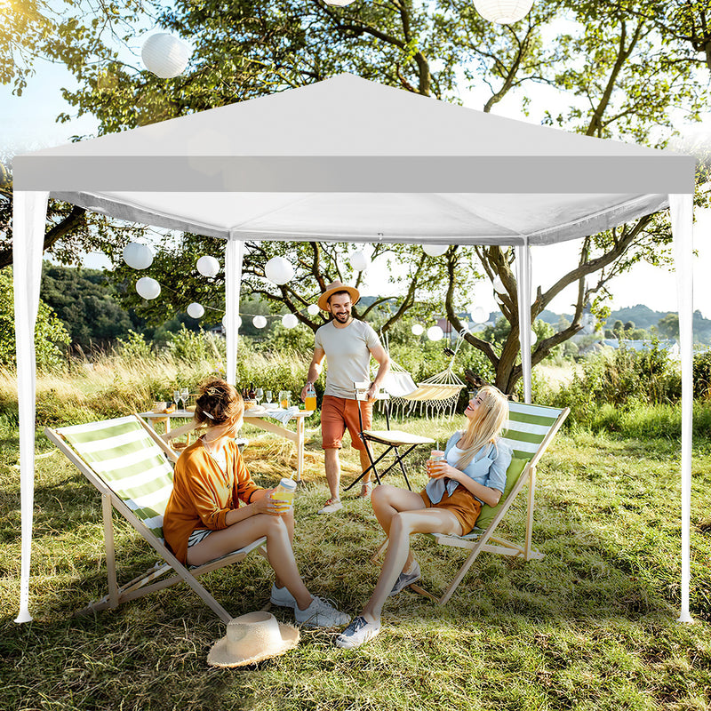 Sonnewelt Pavillon 3x3m Partyzelt Wasserdicht mit Seitenteilen