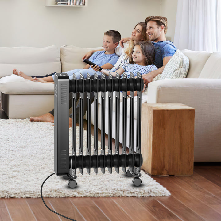 Sonnewelt Ölradiator Elektroheizung 2500W WiFi App & Fernbedienung