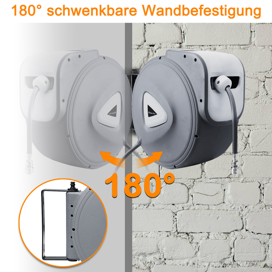Sonnewelt Druckluftschlauch Aufroller automatisch 10-30m