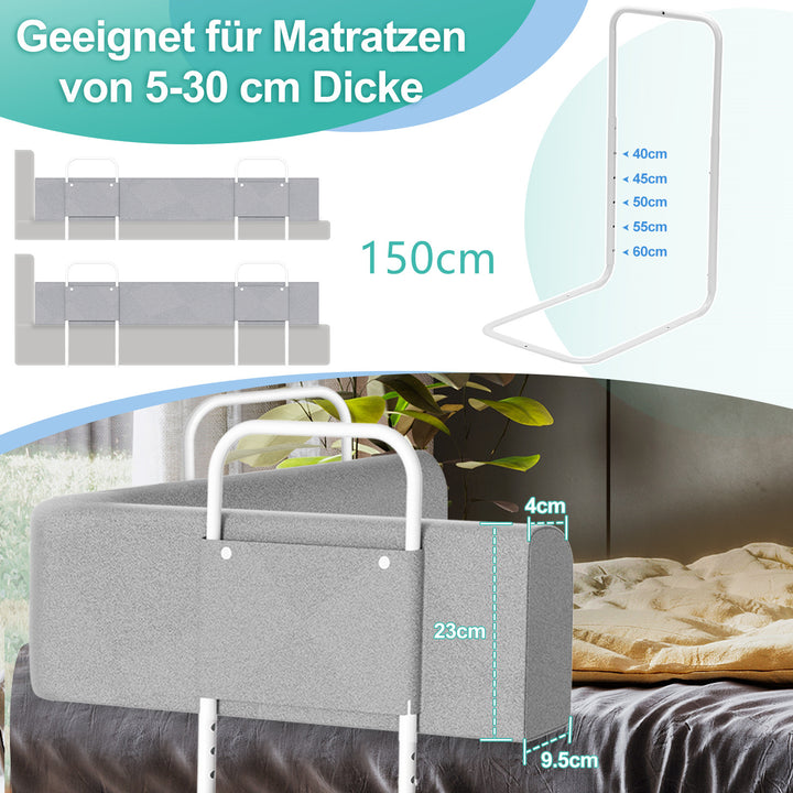 Sonnewelt bed rail fall protection bed deformable 150cm/180cm/200cm