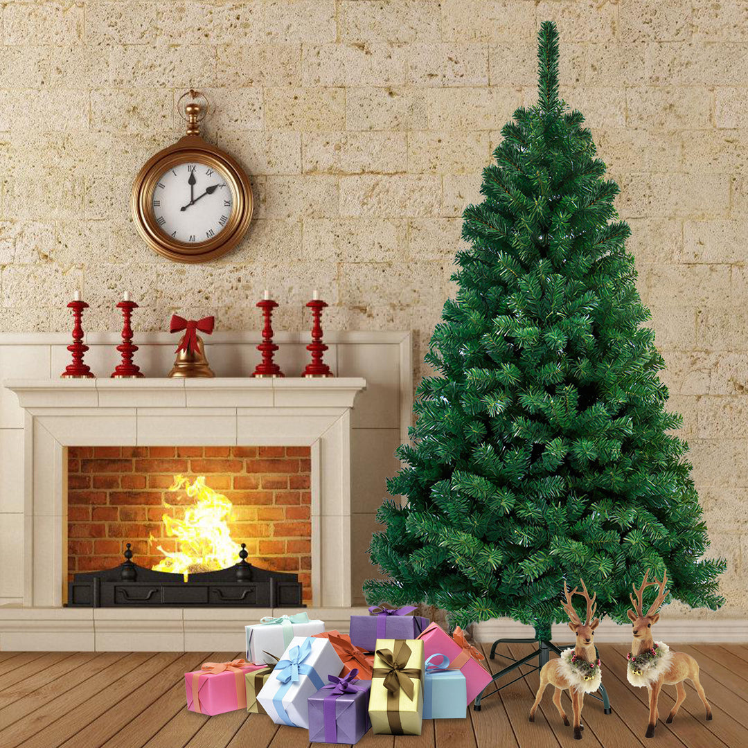 Sonnewelt Christbaum Künstlicher Weihnachtsbaum Grün/Weiß