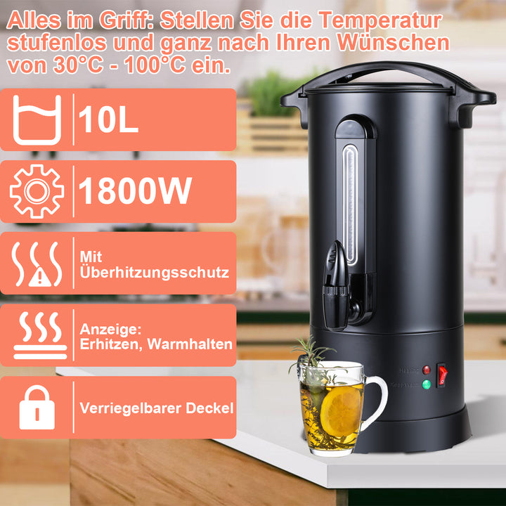 Sonnewelt mulled wine cooker hot water dispenser 10L