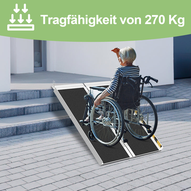 Sonnewelt Rollstuhlrampe Laderampe Alu bis 270kg