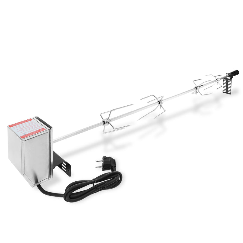 Sonnewelt BBQ Grillspieß Edelstahl Motor 4x Fleischnadel