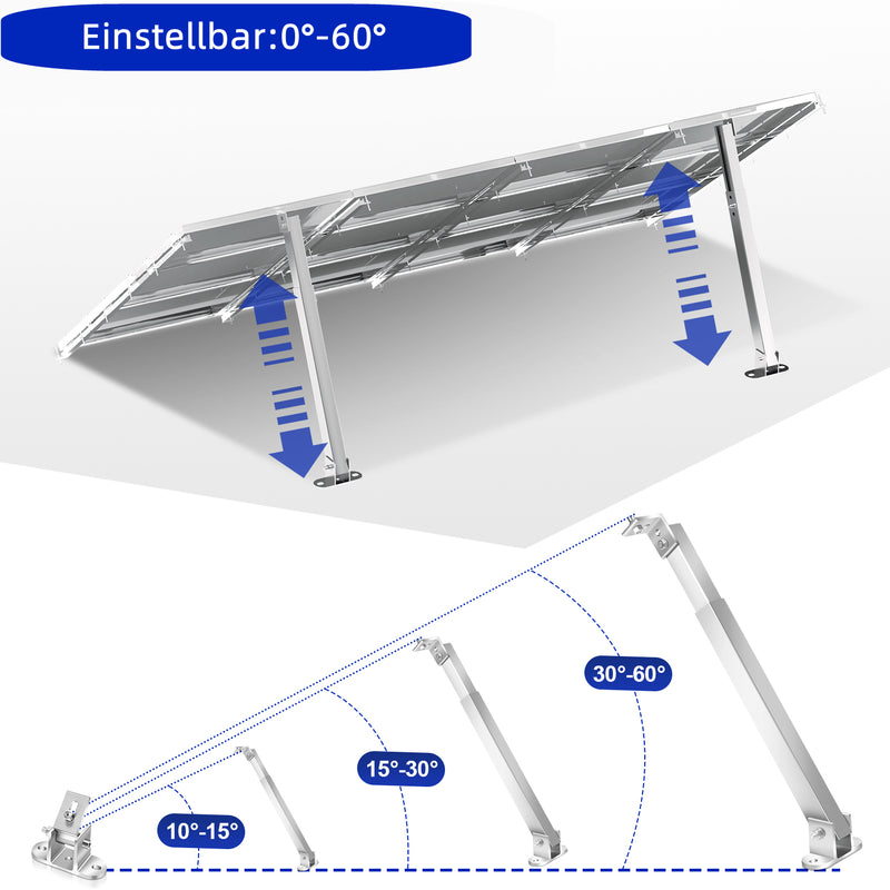 Sonnewelt Solarpanel Halterung 0-60° 1Paar