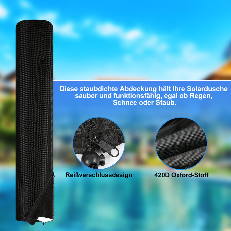 Sonnewelt 20L Solardusche mit Duschkopf und Schutzabdeckung