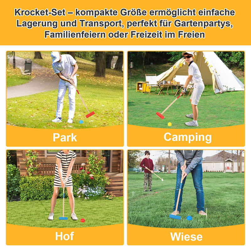 Sonnewelt Croquet Game 2-4 Players Croquet Set