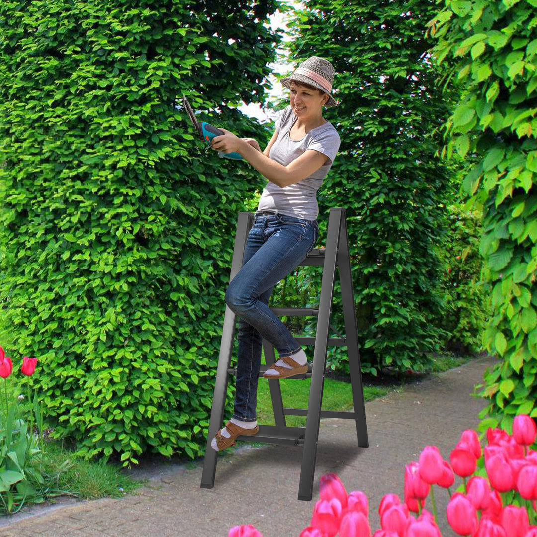 Sonnewelt Ladder Foldable Lightweight Aluminum 2/3/4 Steps