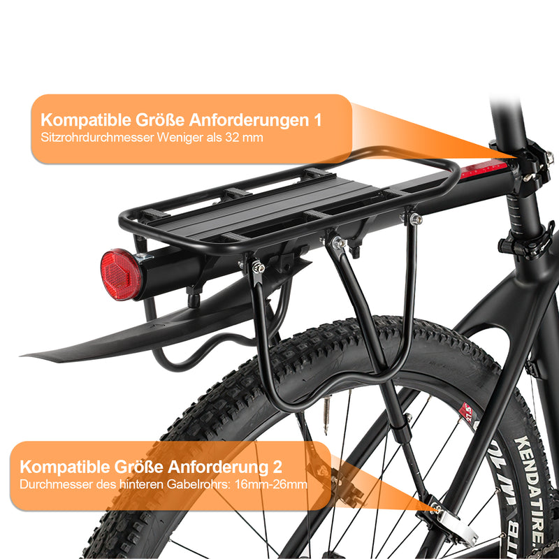 Sonnewelt Fahrrad Gepäckträger Universal für 24-29 Zoll
