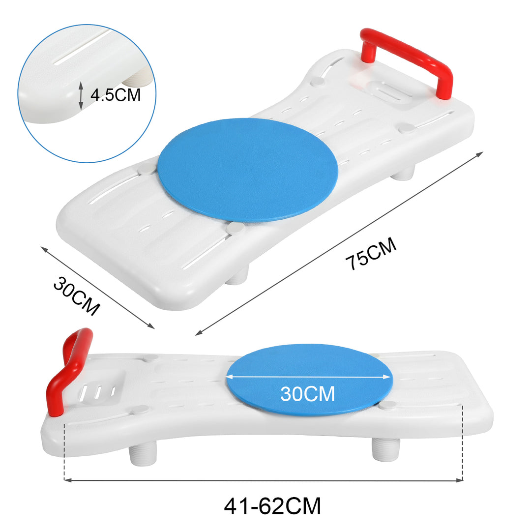 Sonnewelt Badewannensitz Badewannenbrett mit Drehteller