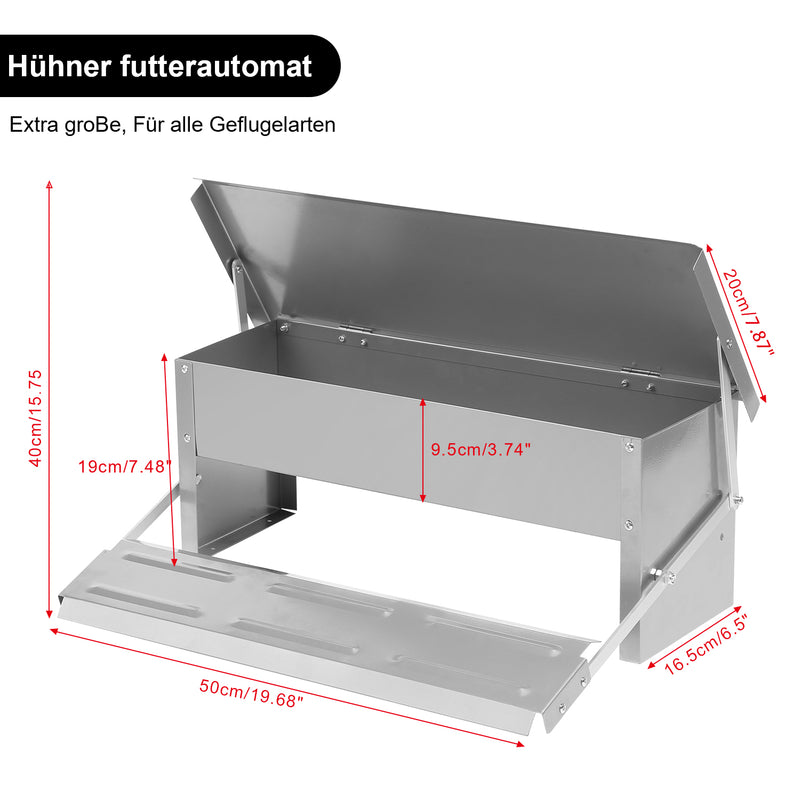 Sonnewelt Futterautomat Hühner Futterspender 5kg