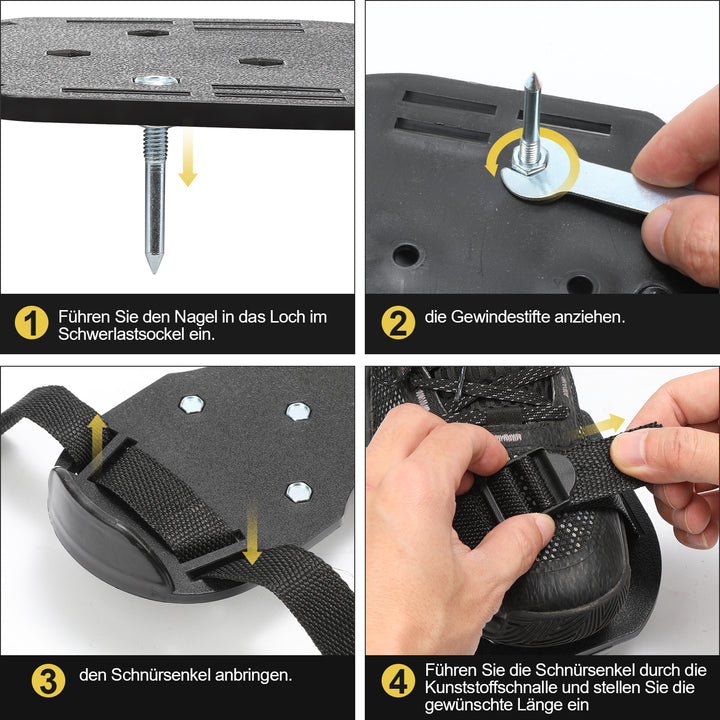Sonnewelt 1 Paar Nagelschuhe Rasenbelüfter für Bodenbeschichtung