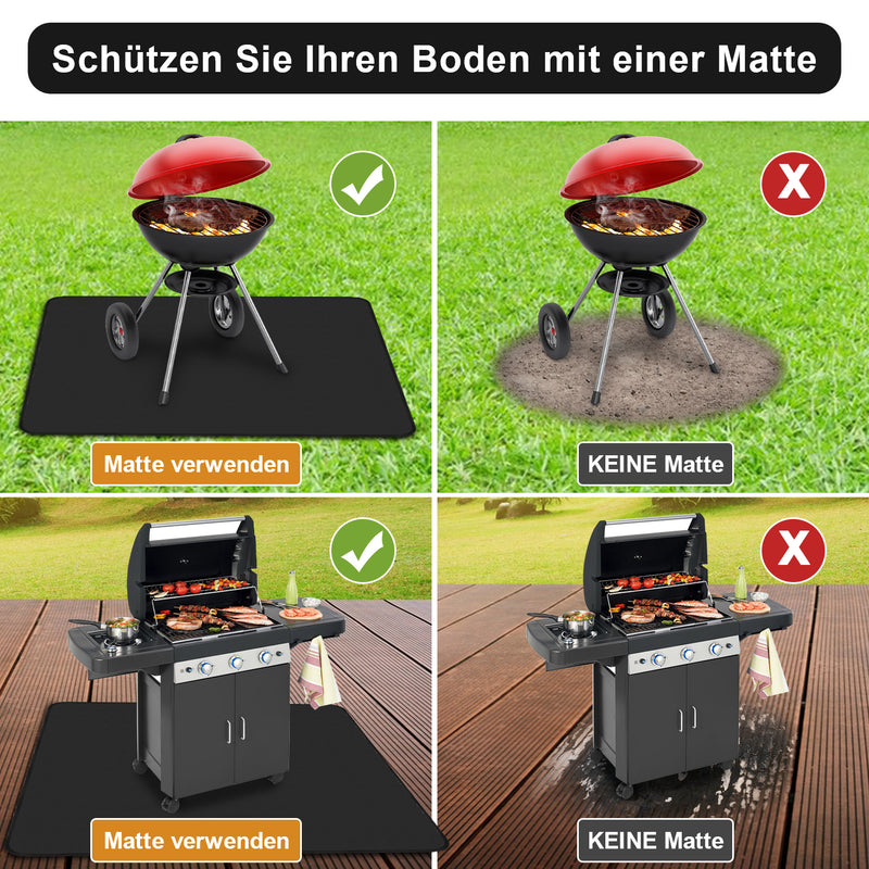 Sonnewelt Grillmatte BBQ Matte Silikonglasfaser