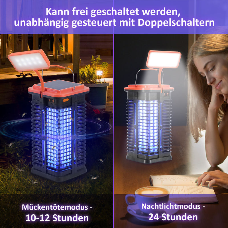 Sonnewelt Insektenvernichter Elektrisch Solar 1500V