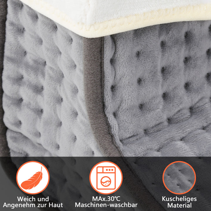 Sonnewelt Fußwärmer mit 10 Temperaturstufen Elektrische Fußheizung