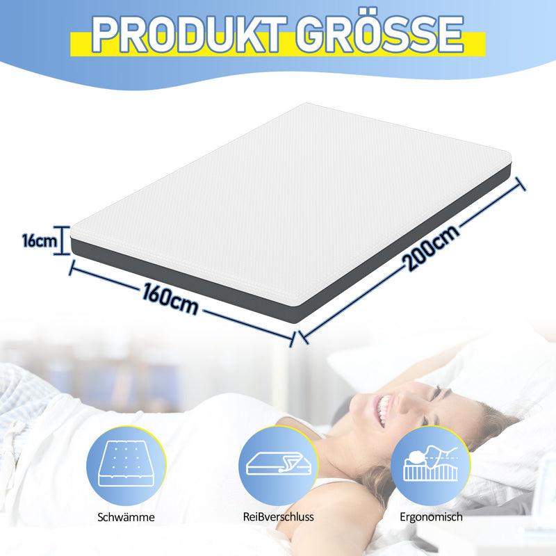 Sonnewelt Matratze Memory-Schaummatratze Ergonomische H3