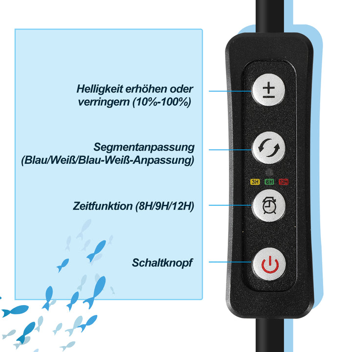 Sonnewelt LED Aquarium Lighting White Blue Light