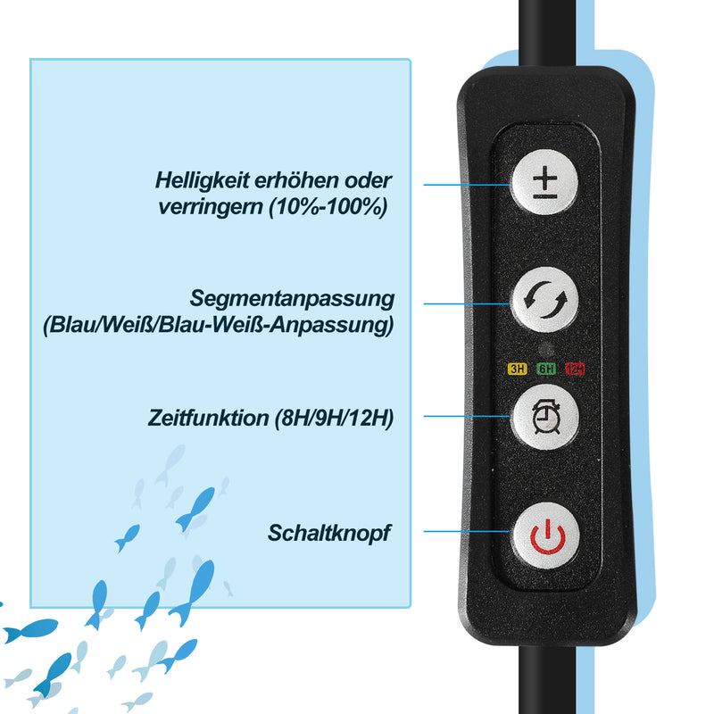 Sonnewelt LED Aquarium Lighting White Blue Light