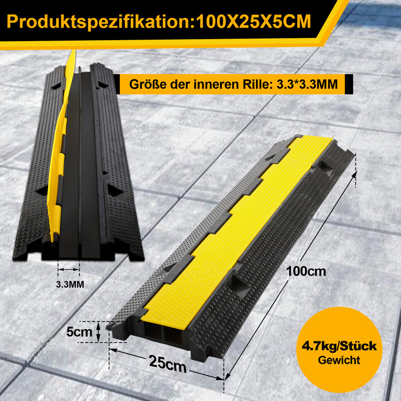 Sonnewelt Kabelschutzmatte Kabelbrücke 3 Stück
