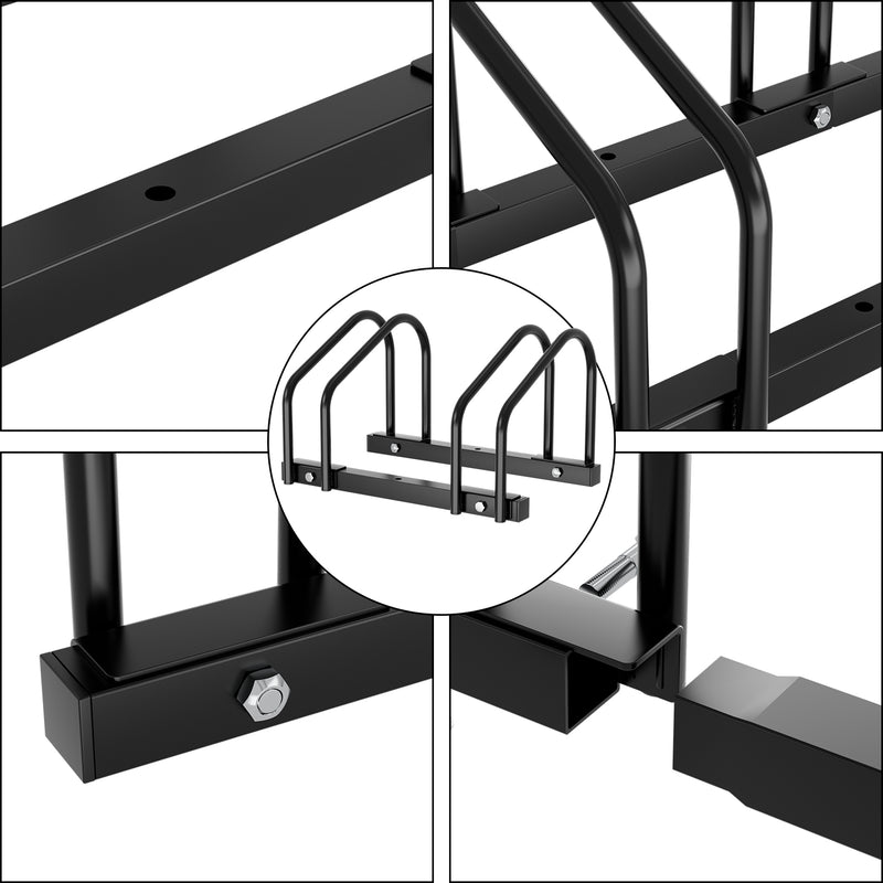 Sonnewelt Fahrradständer für 2/3/4/5/6 Fahrräder Schwarz
