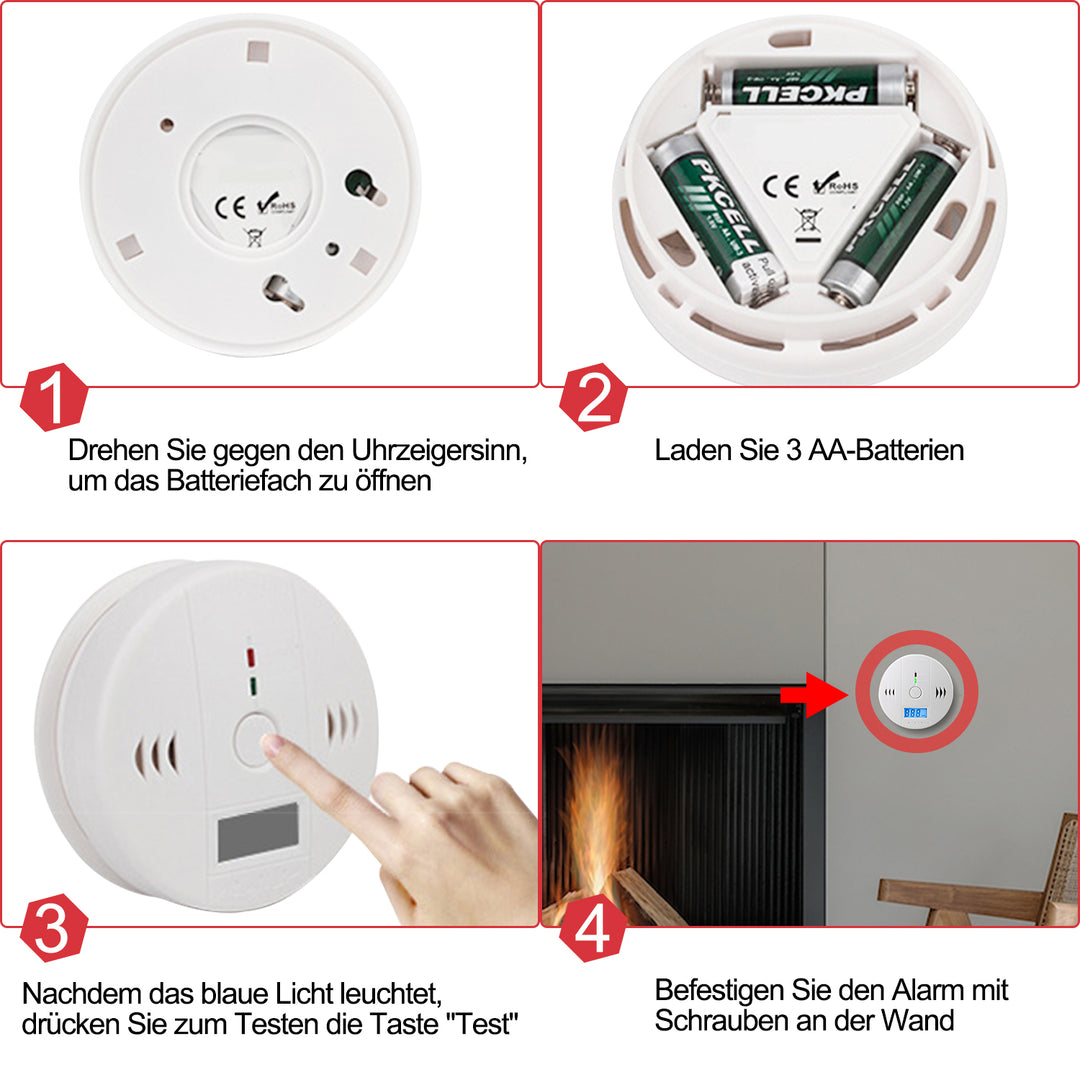 Sonnewelt CO detector, fire detector, carbon monoxide detector